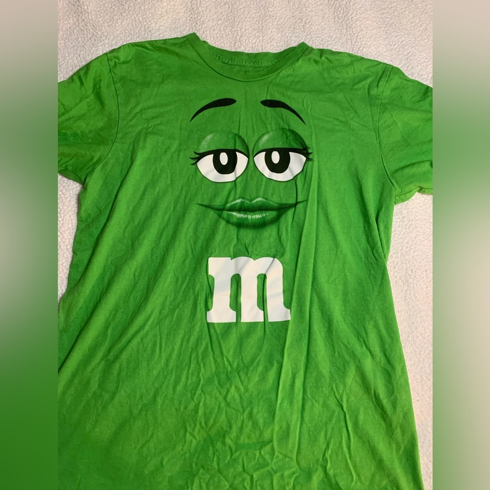 green m&m’s shirt new size medium womens tee